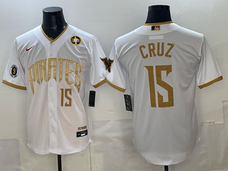 Men Pittsburgh Pirates #15 Cruz white Game 2026 Nike MLB Jersey 0519104